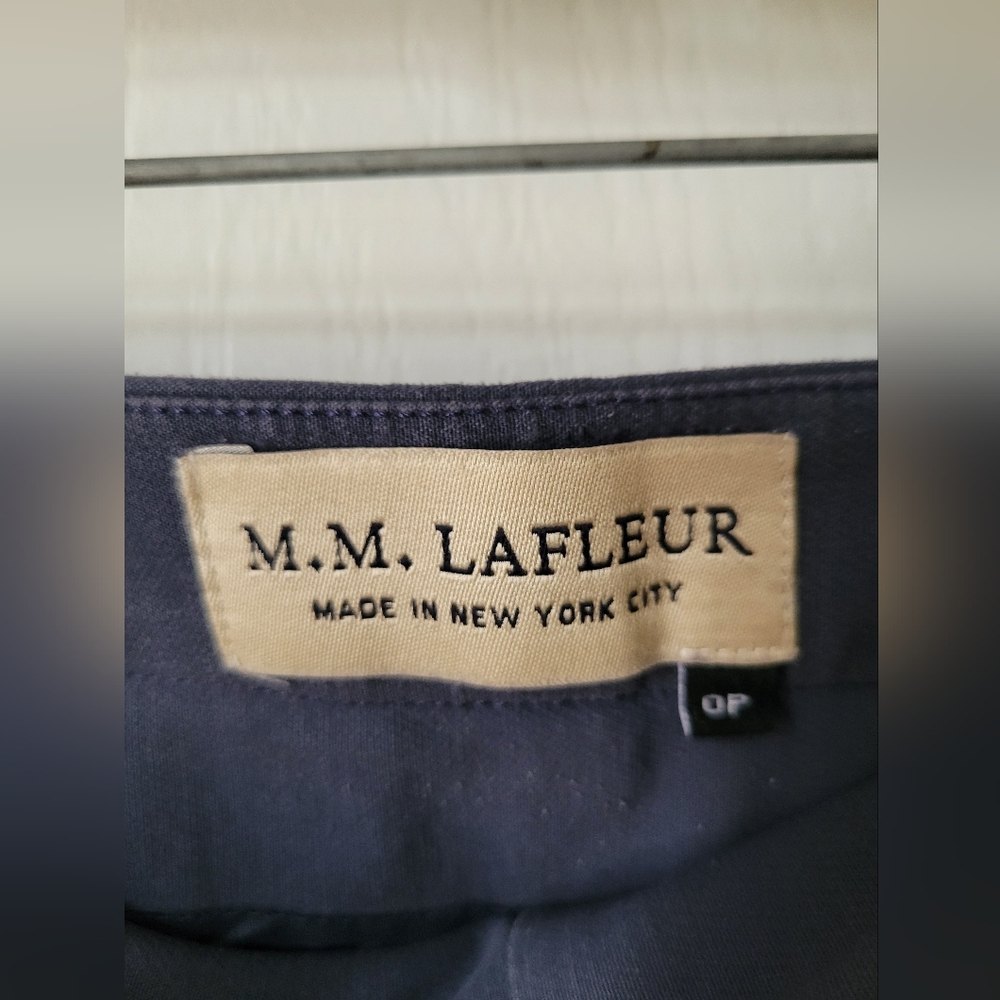 M.M. LaFleur Foster Cigarette Dress Pant in Monsoon (Blue-Gray) Size 0P Trouser - Picture 3 of 13
